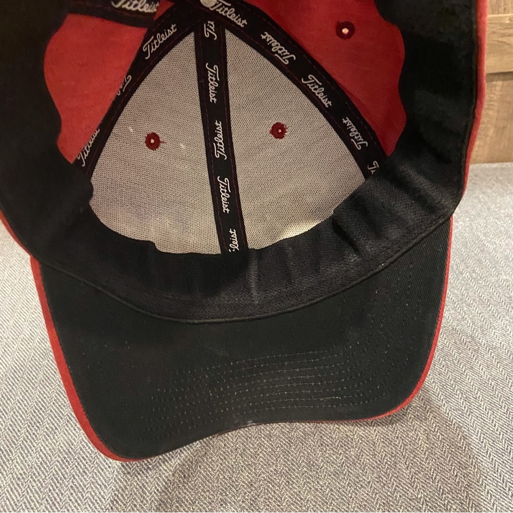 Titleist Red Baseball Cap with White Script Logo - Picture 7 of 8